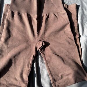 High-Waist Brown Women's Active Joggers